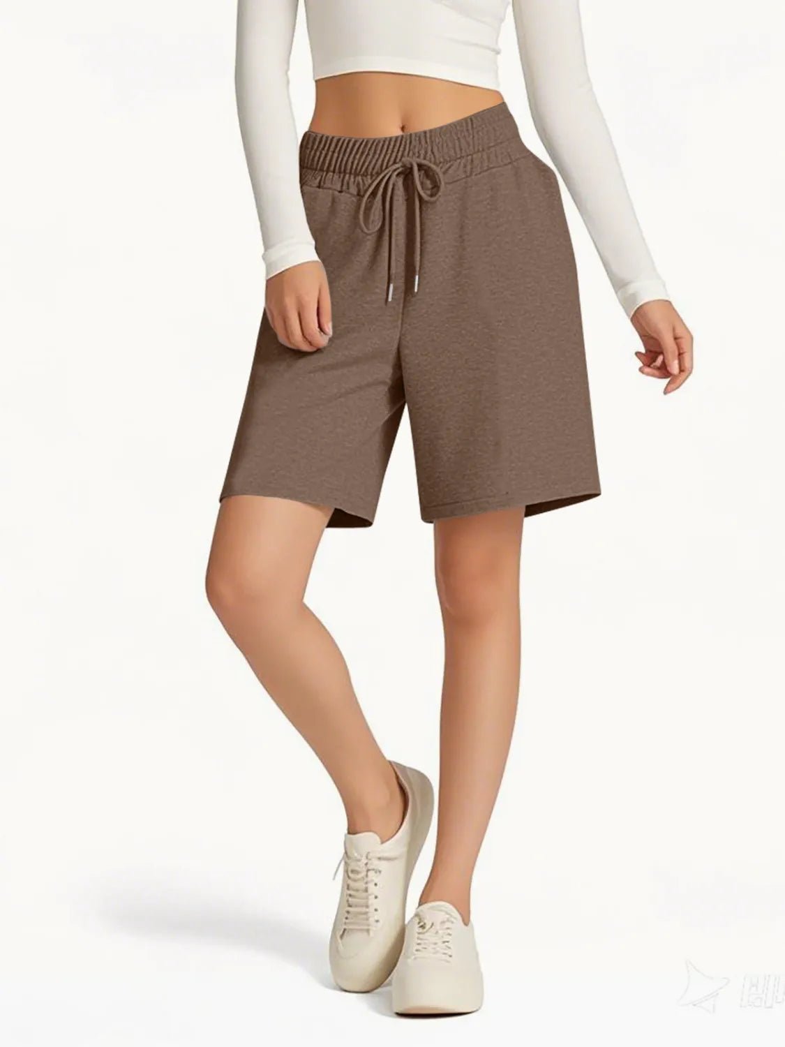 Drawstring Shorts with Pockets - adritiX