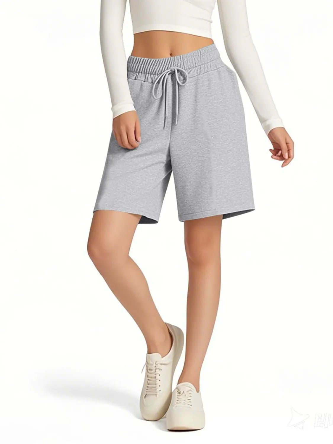 Drawstring Shorts with Pockets - adritiX