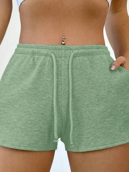 Drawstring Shorts with Pockets - adritiX