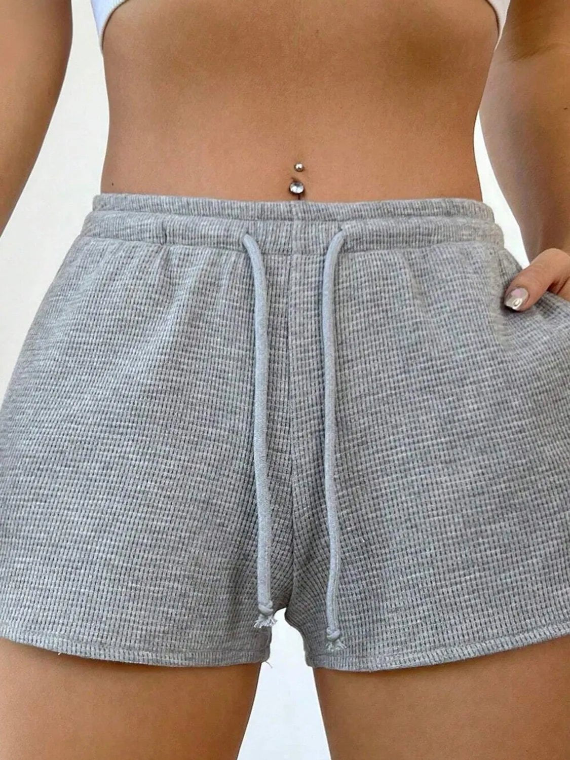 Drawstring Shorts with Pockets - adritiX