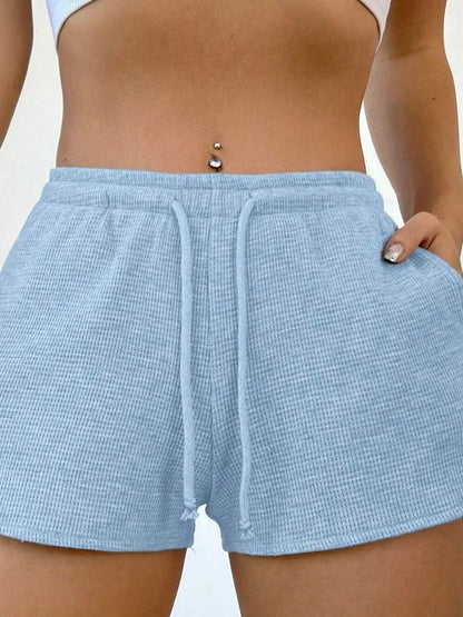 Drawstring Shorts with Pockets - adritiX