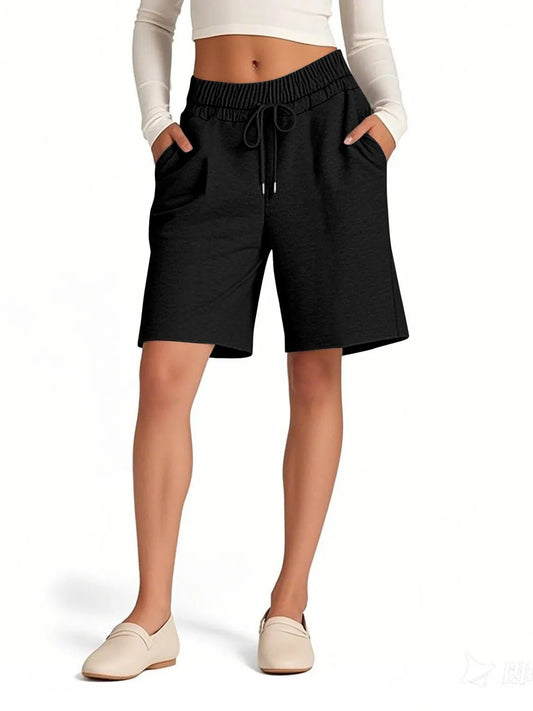 Drawstring Shorts with Pockets - adritiX