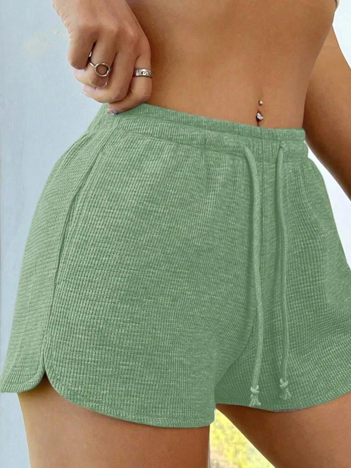Drawstring Shorts with Pockets - adritiX