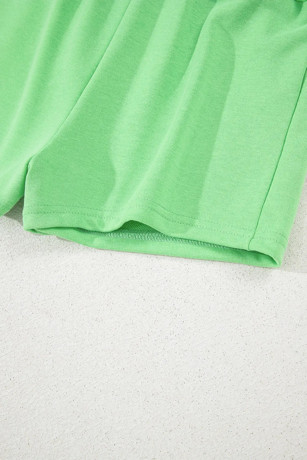 Drawstring Solid Mini Skort - adritiX