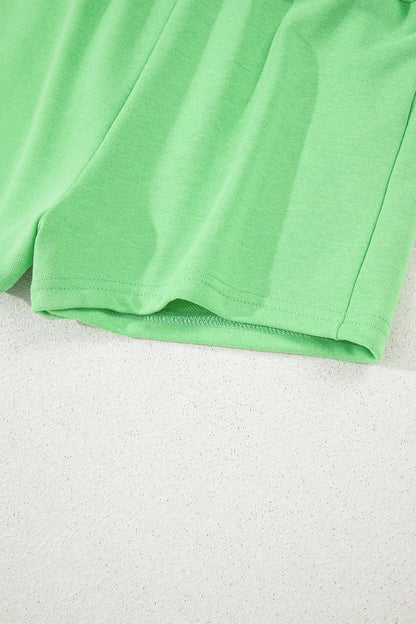 Drawstring Solid Mini Skort - adritiX