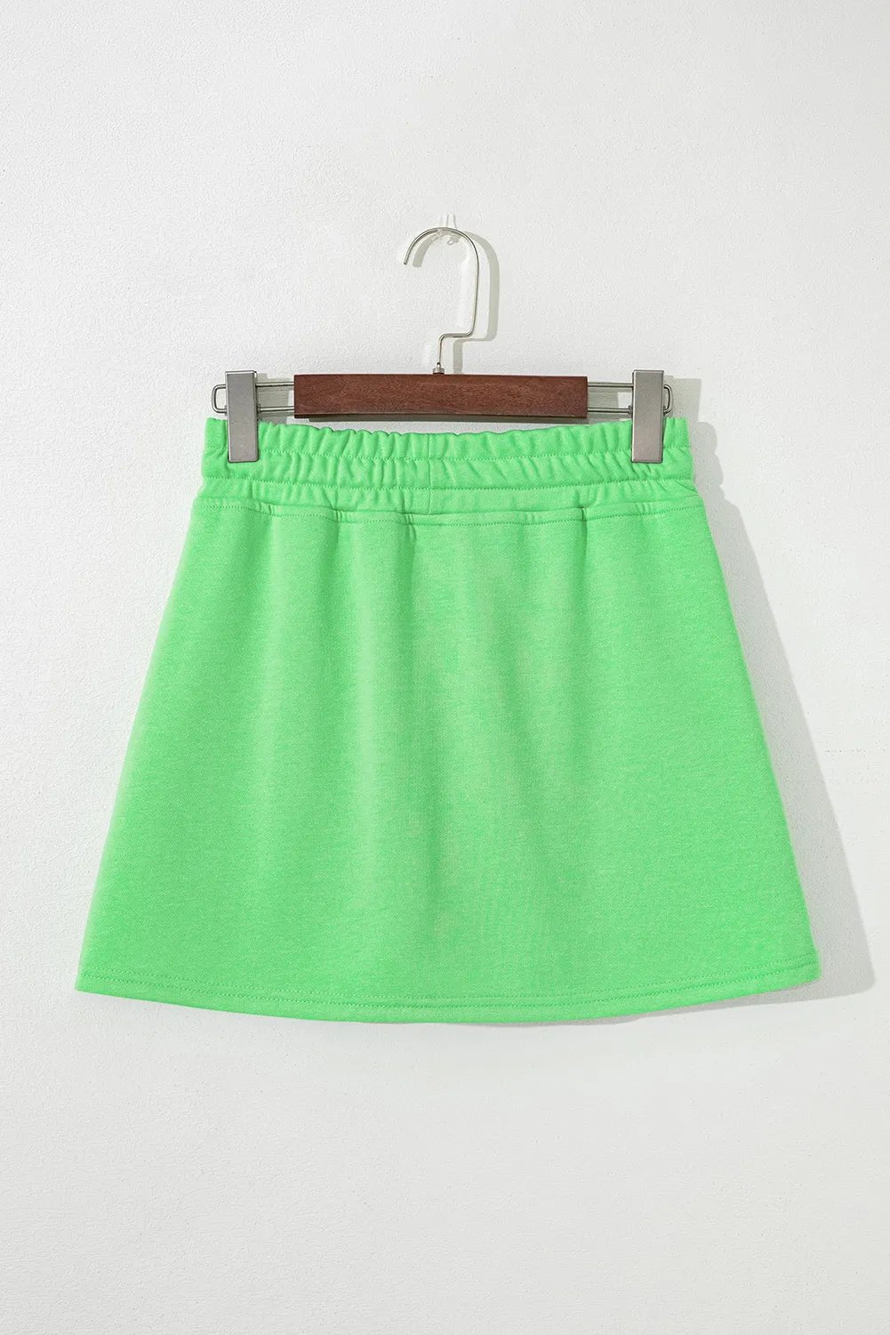Drawstring Solid Mini Skort - adritiX