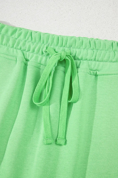 Drawstring Solid Mini Skort - adritiX