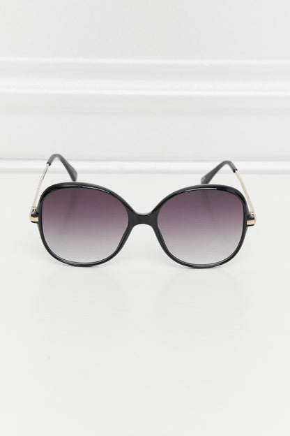 Metal-Plastic Hybrid Full Rim Sunglasses - adritiX