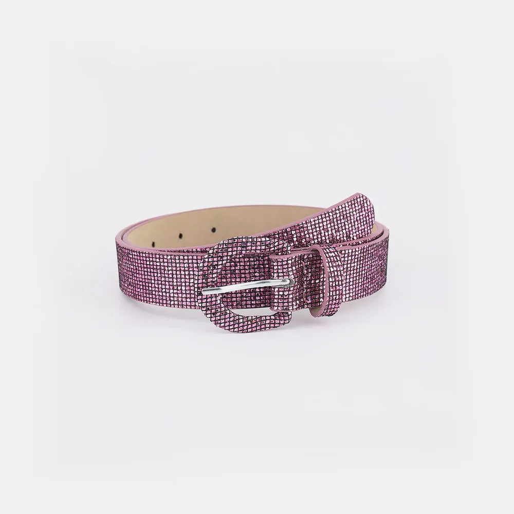 Sequin PU Leather Belt - adritiX