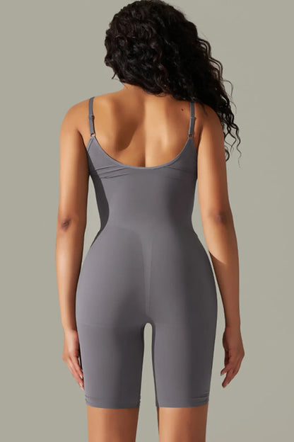 Elegant Spaghetti Strap Active Romper - adritiX