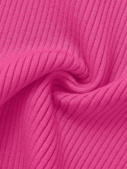 Round Neck Short Sleeve Knit Top - adritiX