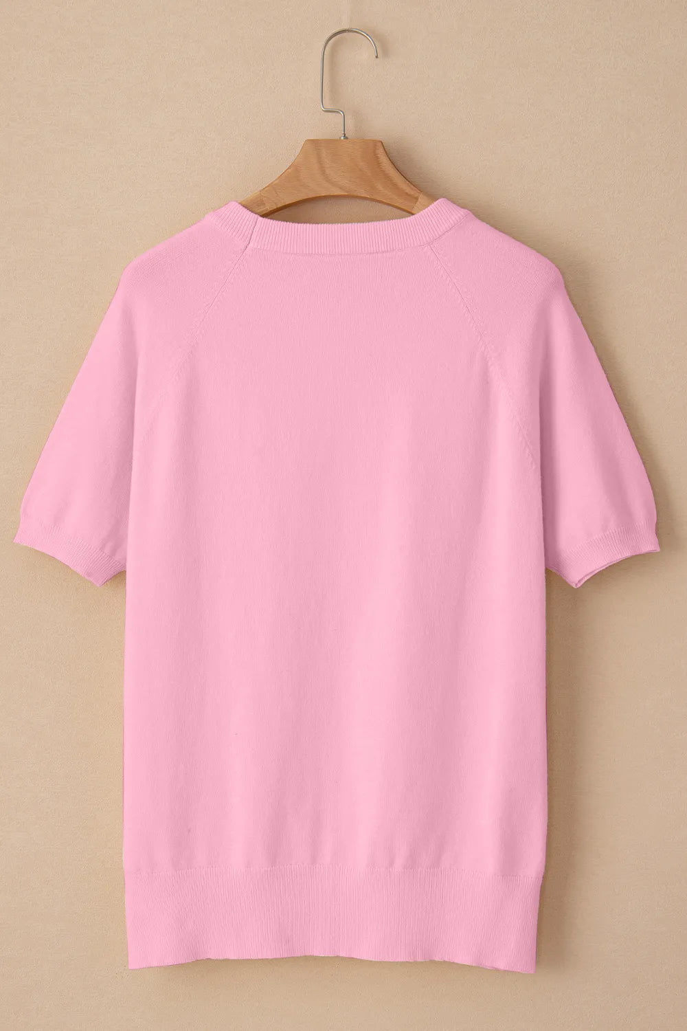 Daisy Round Neck Short Sleeve Knit Top - adritiX