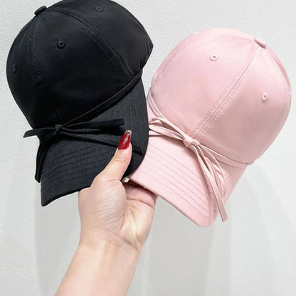Bow Solid Color Baseball Cap - adritiX
