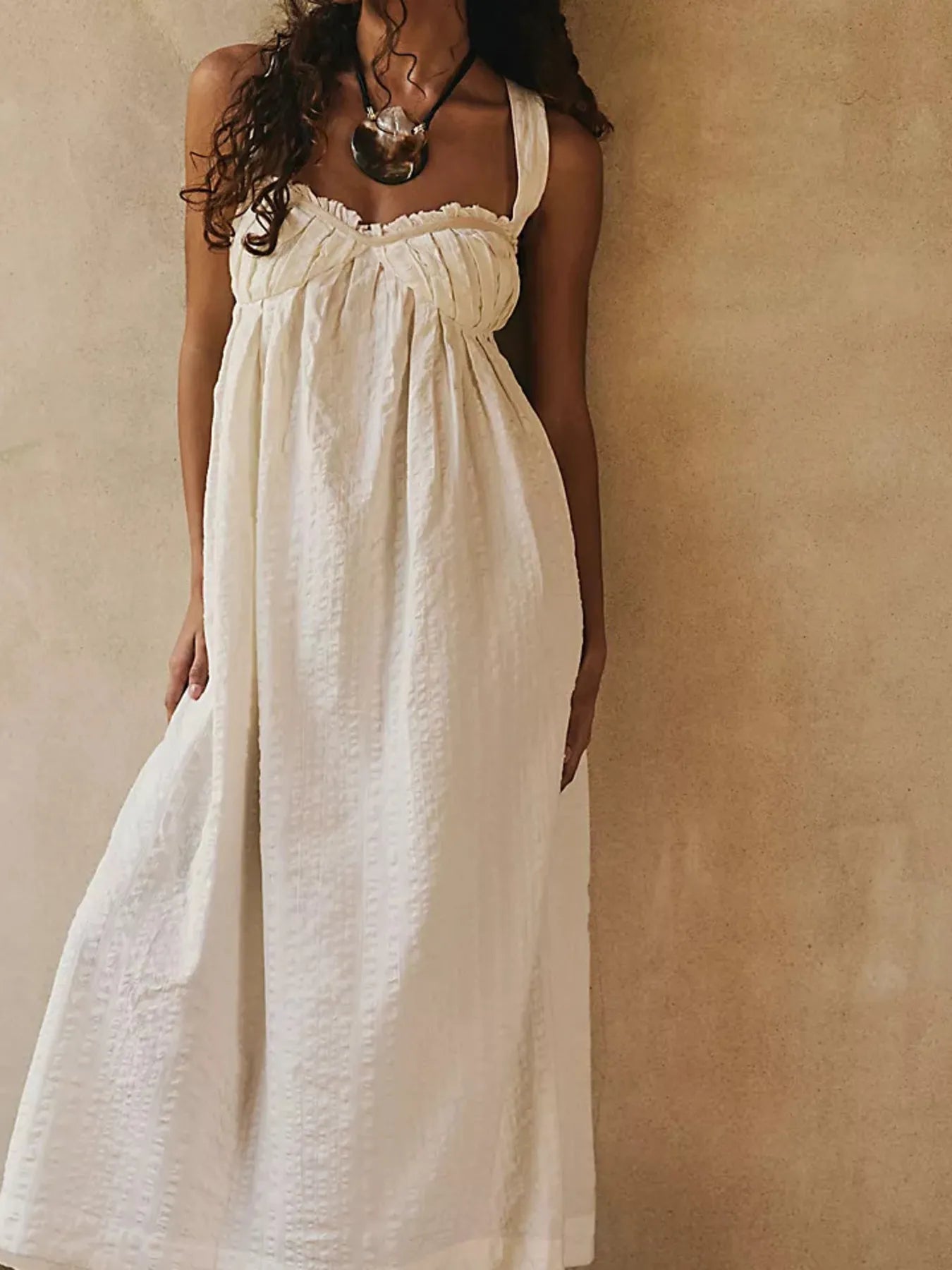 Sweetheart Neck Midi Dress - adritiX