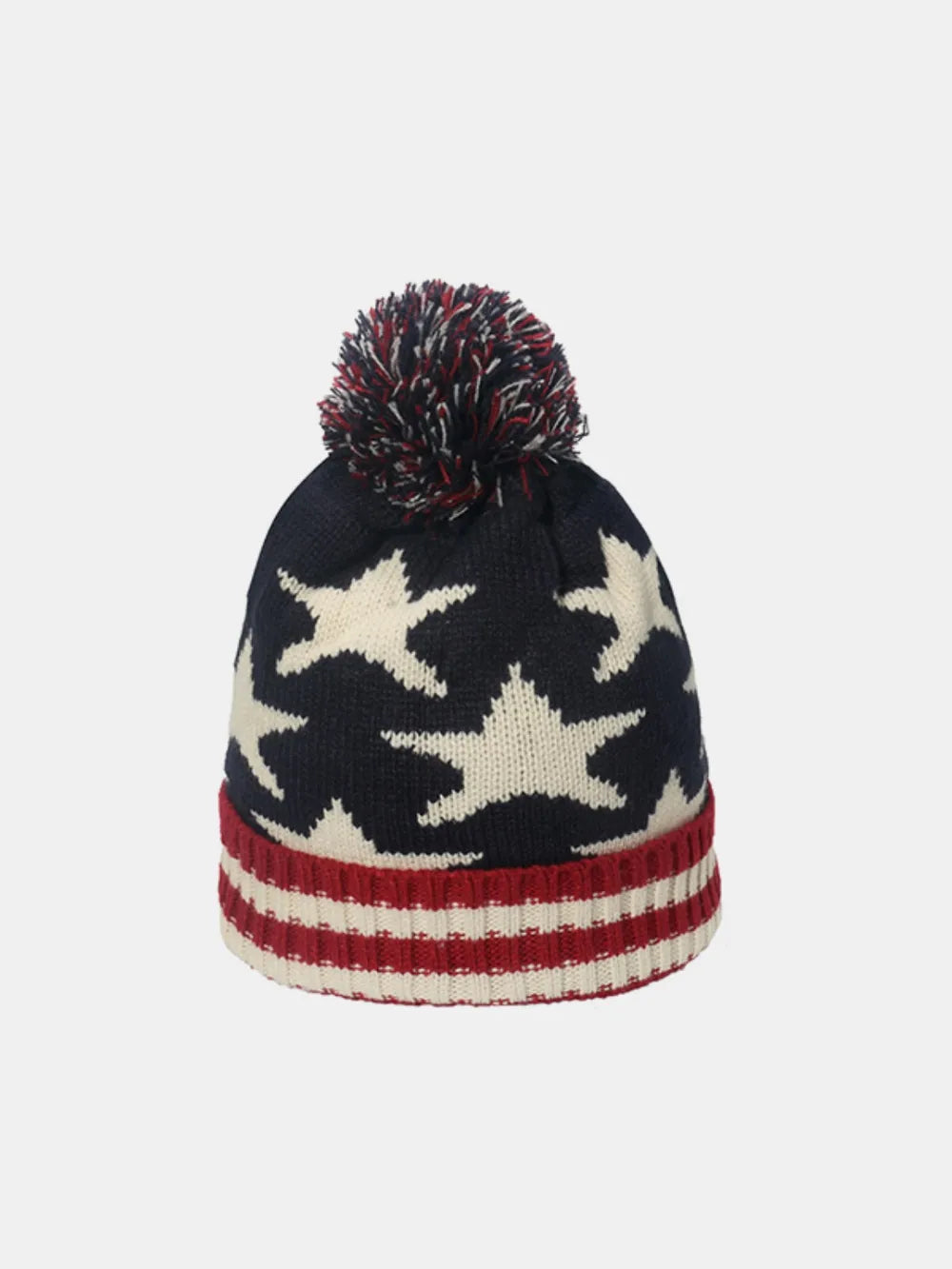 Roll Rim US Flag Knit Hat - adritiX