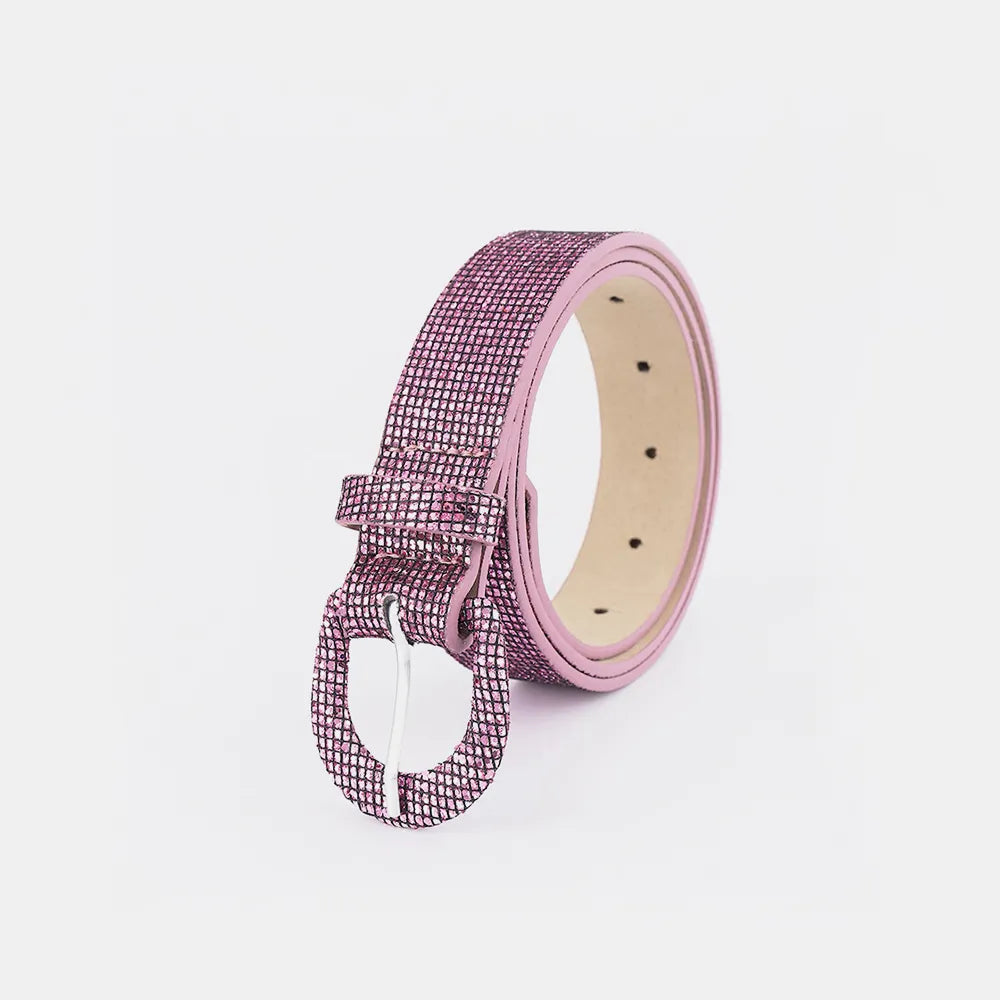 Sequin PU Leather Belt - adritiX