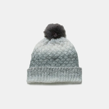 Gradient Knit Hat with Pompom - adritiX