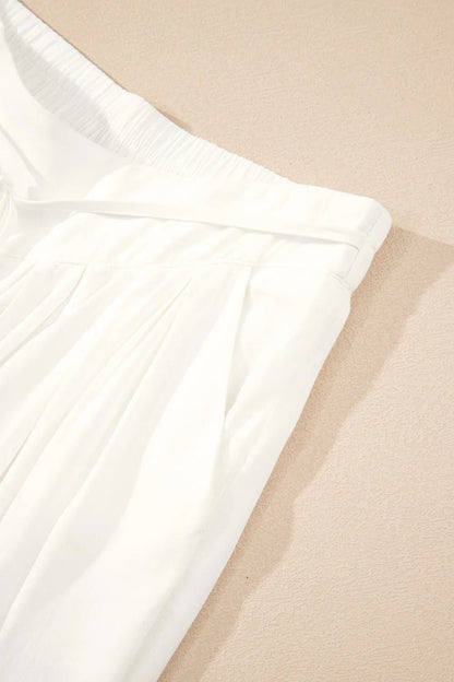 Effortless Elegance Wide Leg Pants - Adjustable Drawstring for Ultimate Comfort - adritiX