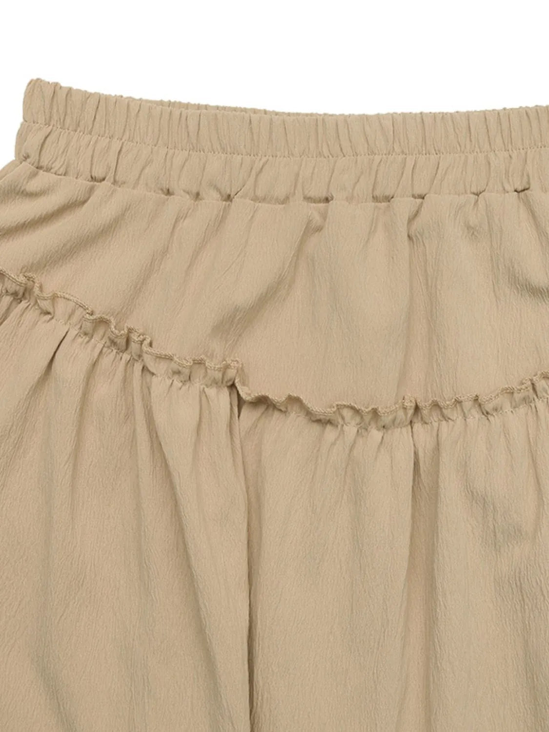 Elastic Waist Layered Skirt - adritiX