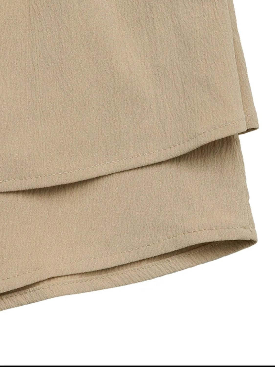 Elastic Waist Layered Skirt - adritiX