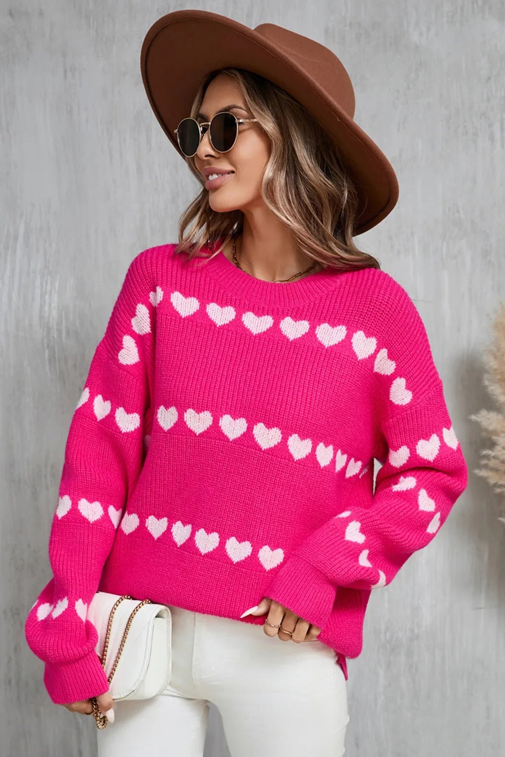Elegant Angel Wings Heart Round Neck Long Sleeve Sweater - adritiX