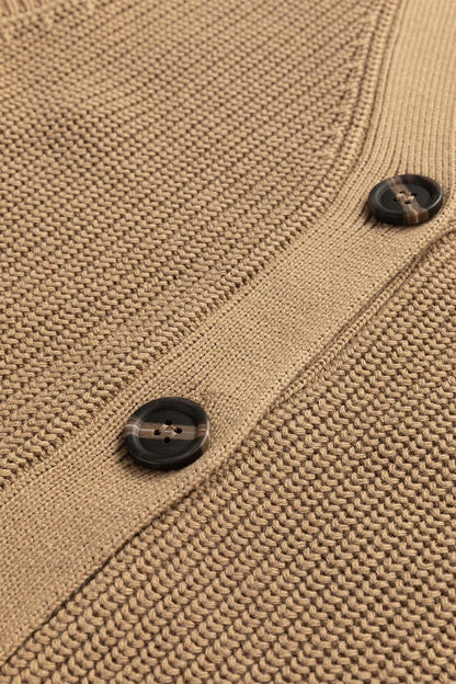 Elegant Button Up V - Neck Sweater Vest - adritiX