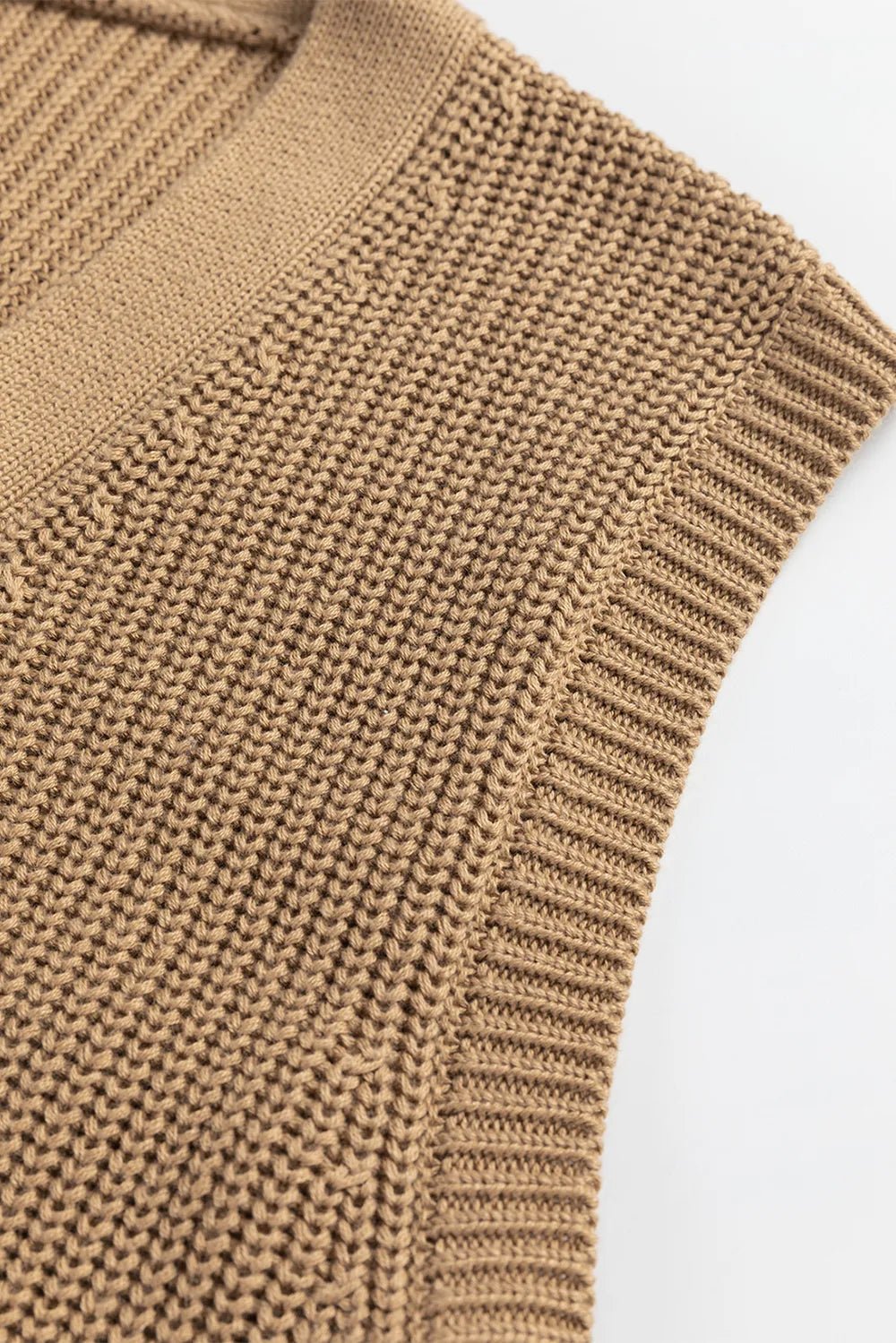 Elegant Button Up V - Neck Sweater Vest - adritiX