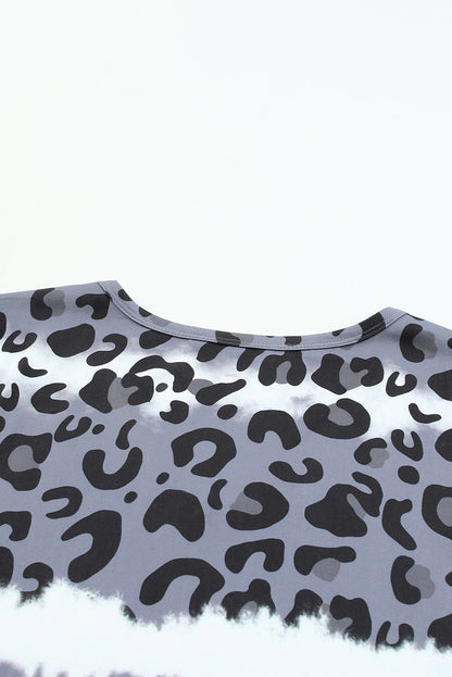 Elegant Leopard V - Neck Tee Shirt - adritiX
