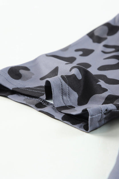 Elegant Leopard V - Neck Tee Shirt - adritiX