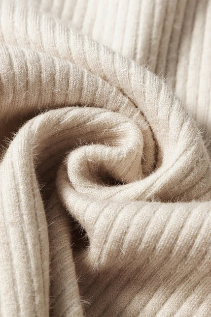 Elegant Mock Neck Long Sleeve Sweater - adritiX