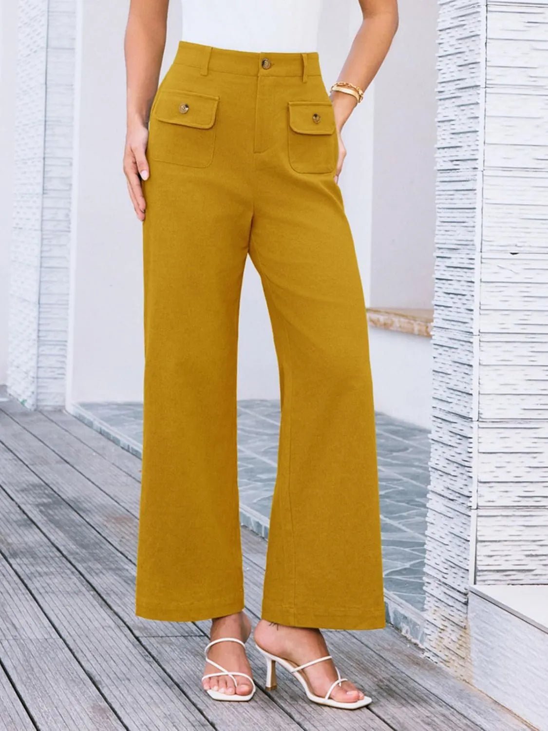 Elevate Your Style High Waist Wide Leg Pants for Effortless Elegance - adritiX