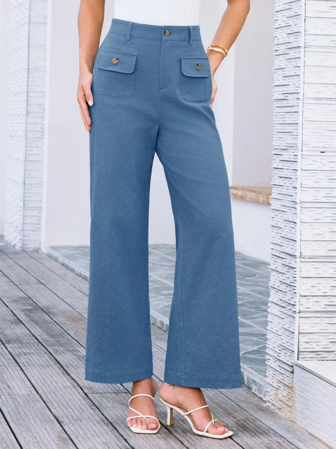 Elevate Your Style High Waist Wide Leg Pants for Effortless Elegance - adritiX