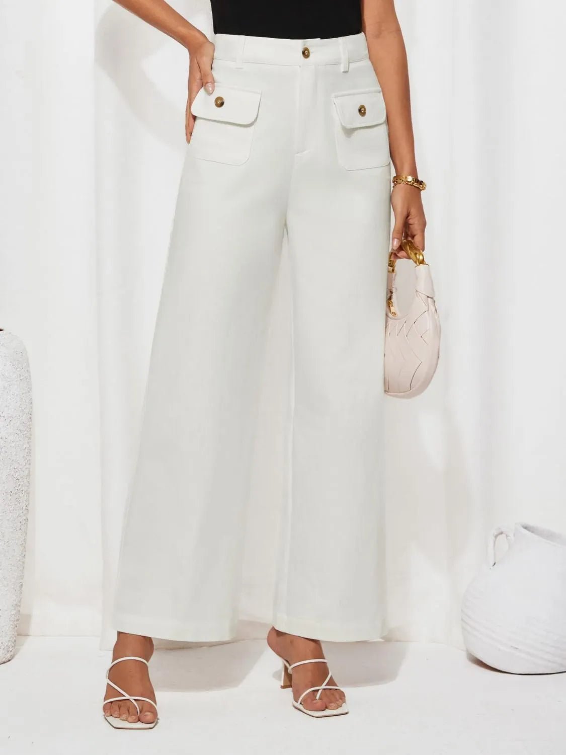 Elevate Your Style High Waist Wide Leg Pants for Effortless Elegance - adritiX