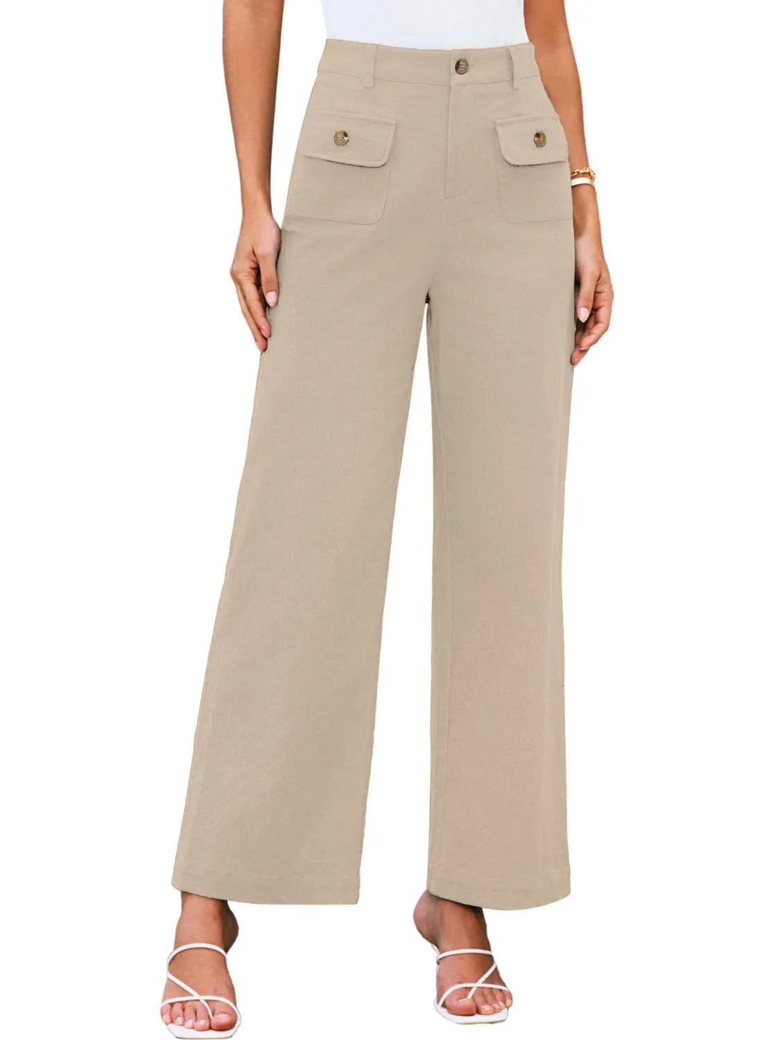 Elevate Your Style High Waist Wide Leg Pants for Effortless Elegance - adritiX