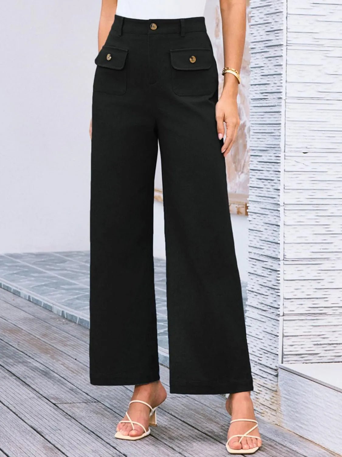 Elevate Your Style High Waist Wide Leg Pants for Effortless Elegance - adritiX