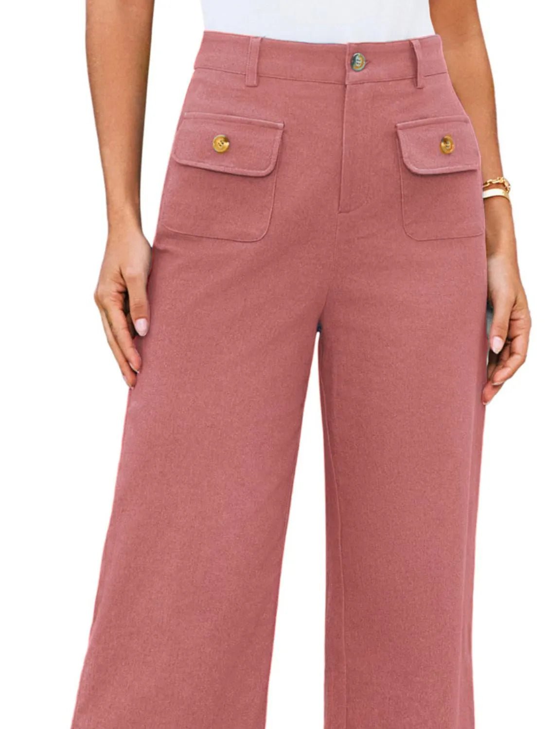 Elevate Your Style High Waist Wide Leg Pants for Effortless Elegance - adritiX
