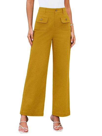 Elevate Your Style High Waist Wide Leg Pants for Effortless Elegance - adritiX