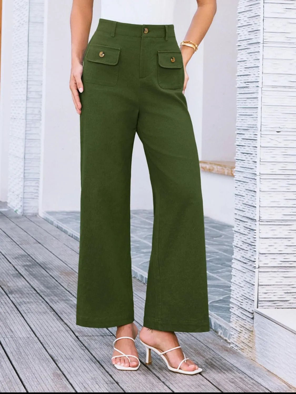 Elevate Your Style High Waist Wide Leg Pants for Effortless Elegance - adritiX