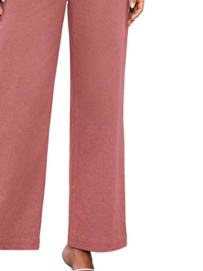 Elevate Your Style High Waist Wide Leg Pants for Effortless Elegance - adritiX