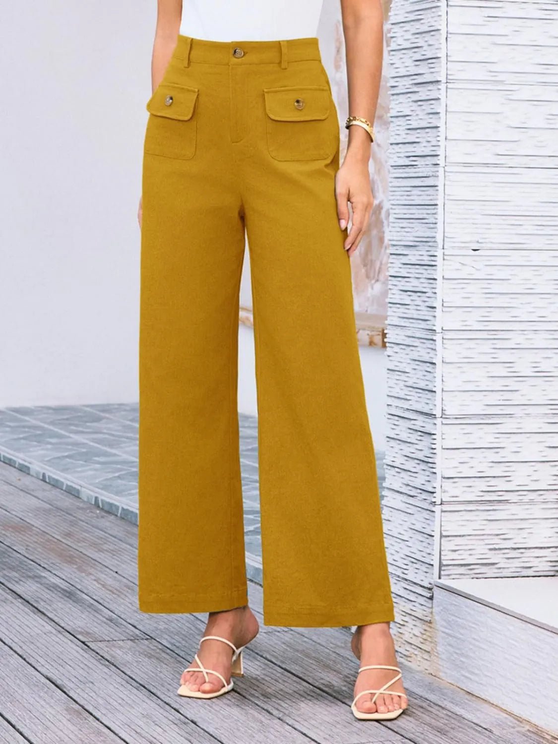Elevate Your Style High Waist Wide Leg Pants for Effortless Elegance - adritiX