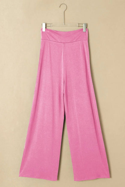 Elevate Your Style: Knotted Waist Relaxed Pants with Chic Split Legs - adritiX