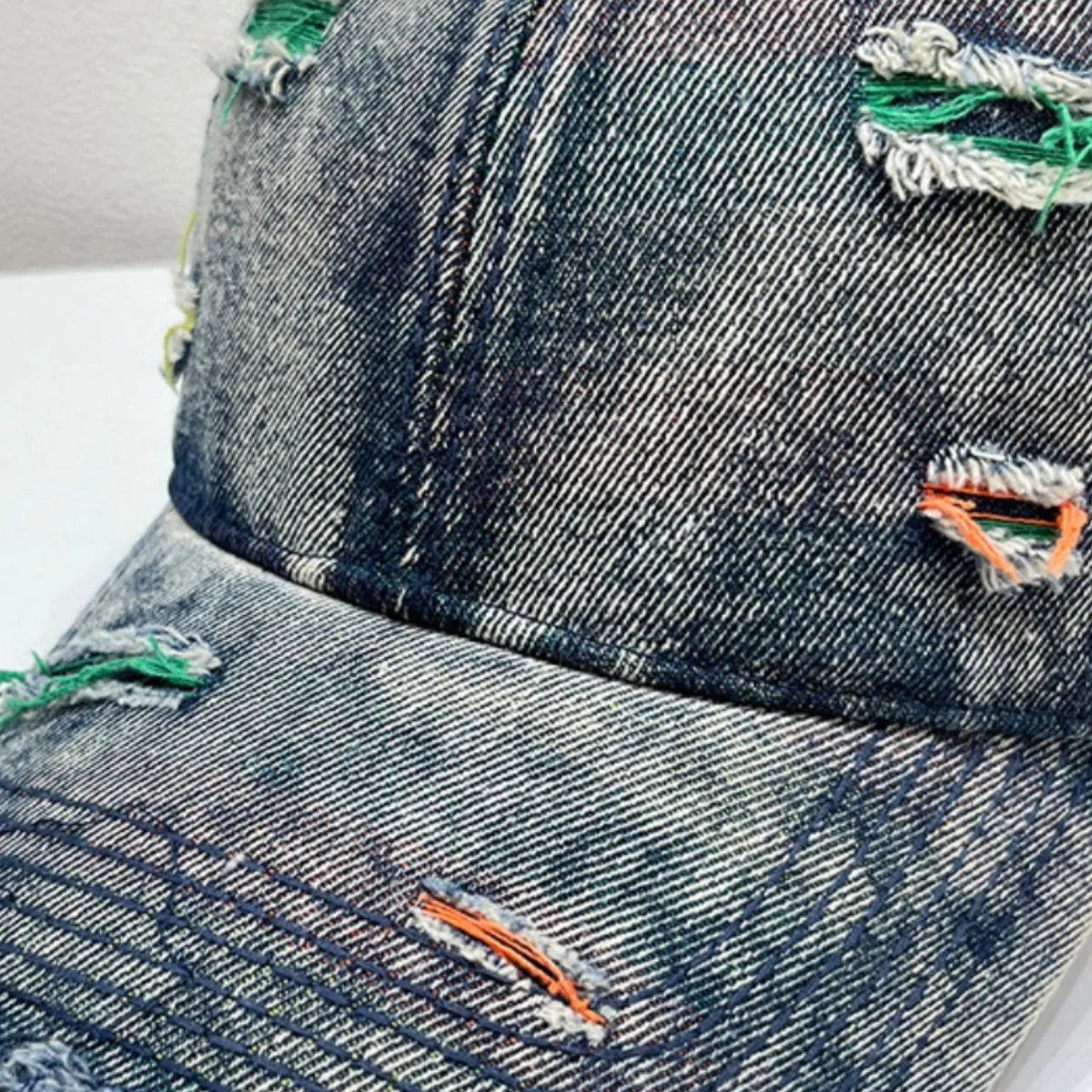 Distressed Adjustable Baseball Cap - adritiX