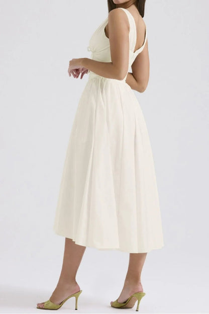 Chic & Sleek Ruched V-Neck Dress with Pockets – Effortless Style for Every Occasion - adritiX