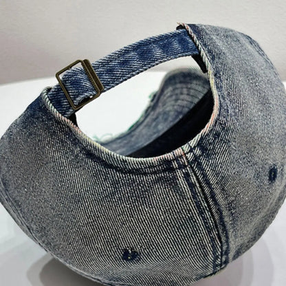Distressed Adjustable Baseball Cap - adritiX