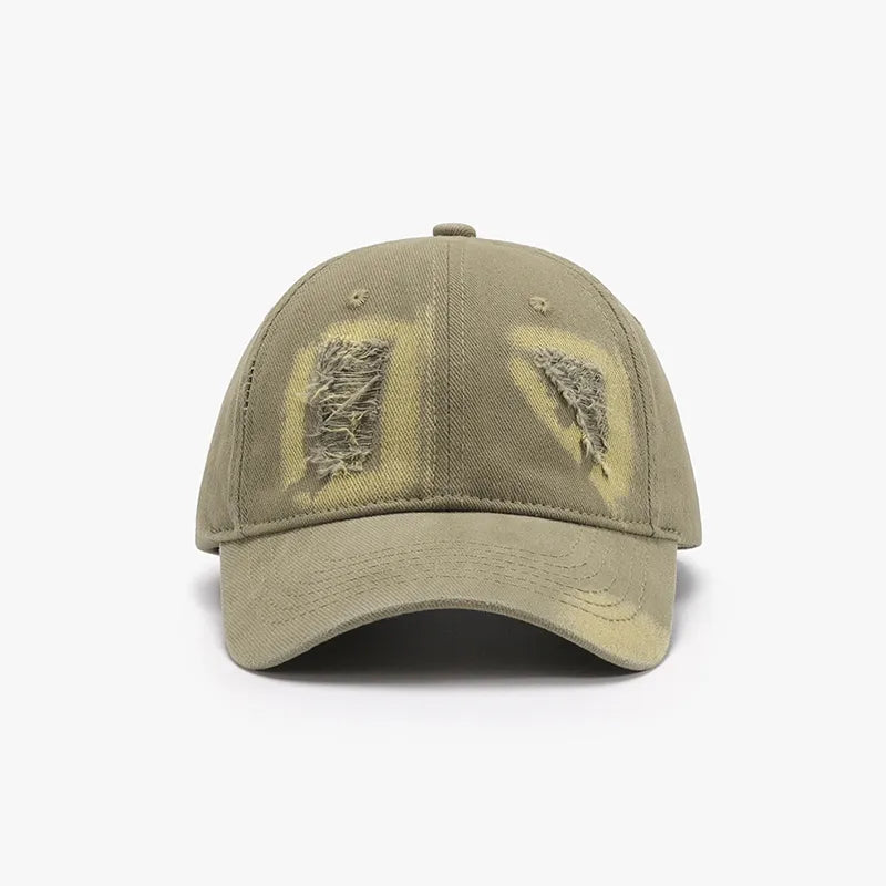 Distressed Cotton Baseball Cap - adritiX
