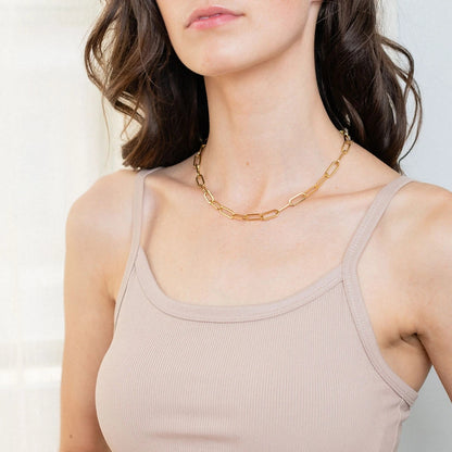 Thick Clip Chain Necklace - adritiX