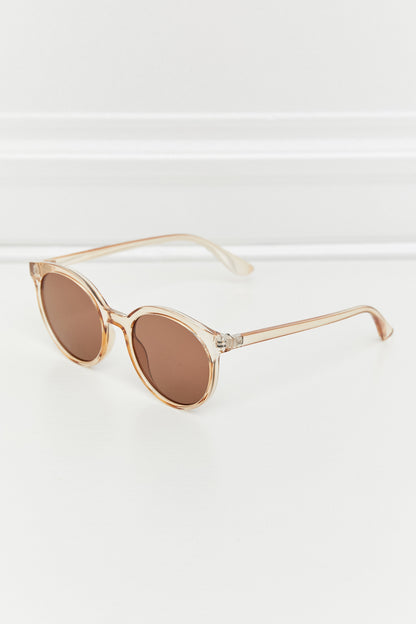 Round Full Rim Polycarbonate Frame Sunglasses - adritiX
