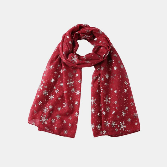Thermal Snowflakes Polyester Scarf - adritiX