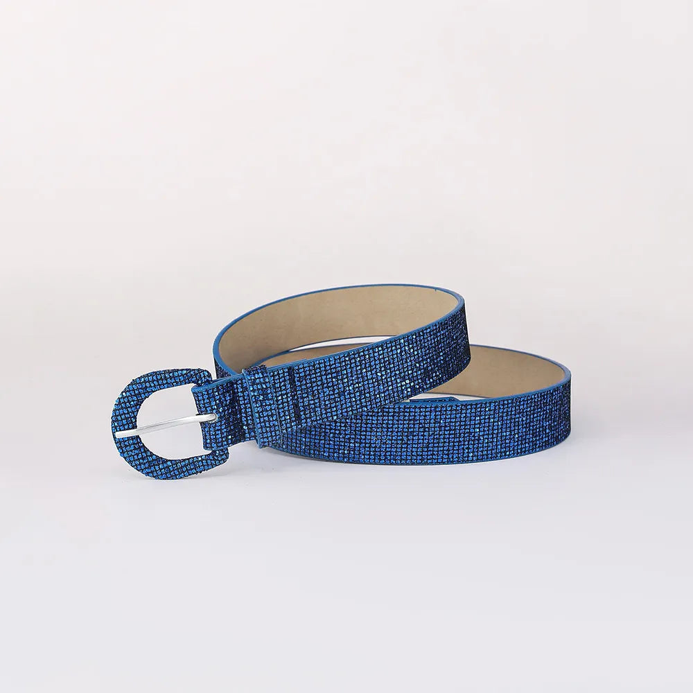 Sequin PU Leather Belt - adritiX