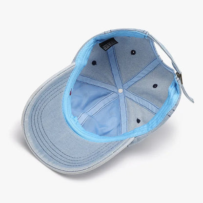 Distressed Cotton Baseball Cap - adritiX